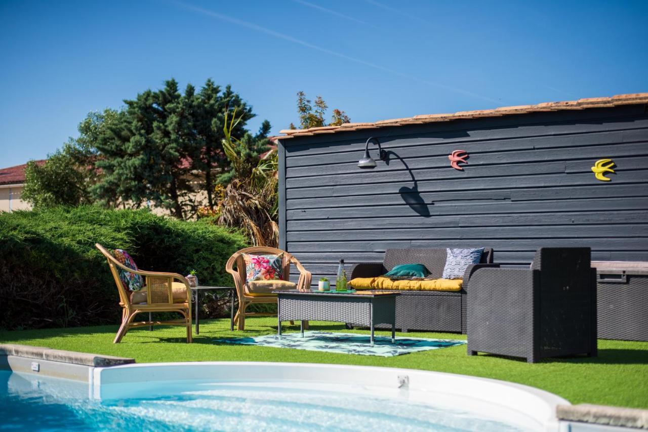 Chambre Merlot, Piscine Et Spa, Proche St Emilion Lugon et l’Ile du Carney Dış mekan fotoğraf